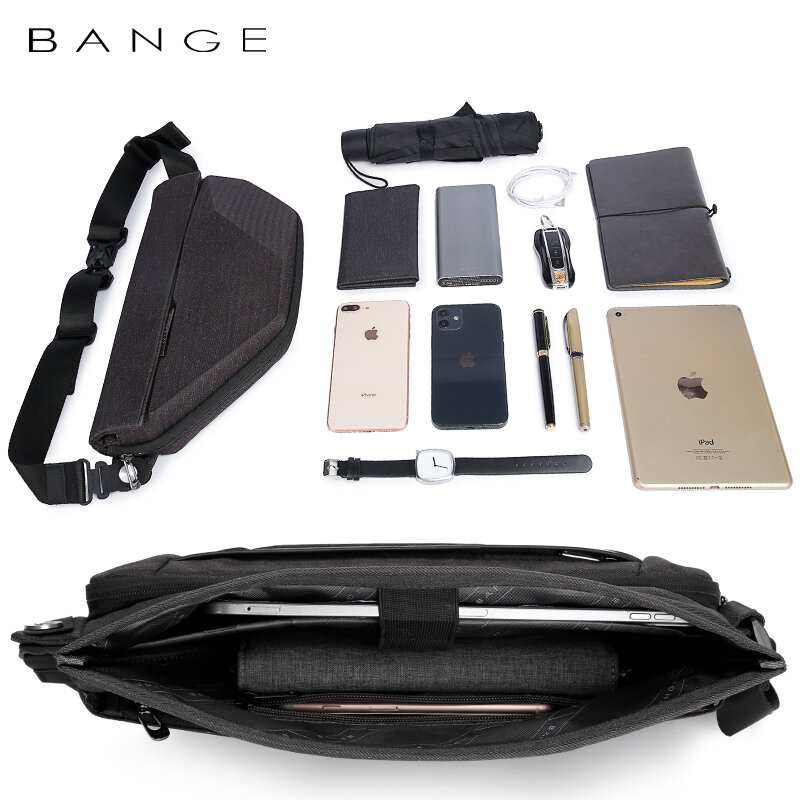 Big Capacity for 7.9 Inch IPad Crossbody Bag Multifunctional Chest Sling Bag Men Waterproof Messengers Pack for Male New Fashion