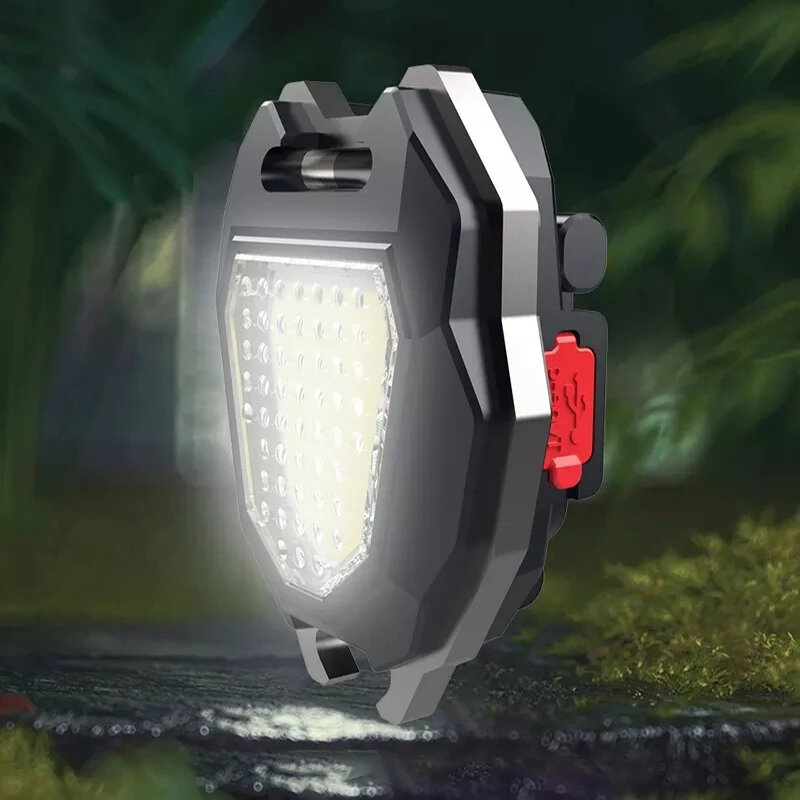 Mini lampe porte-clés multifonction à LED, lampe de travail COB, lampe de poche d'urgence, éclairage Portable de Camping en plein air à fort aimant