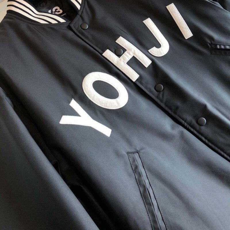 Y3 Yohjis Yamamotos Fashion In Autumn And Winter Embroidery Sports Baseball Uniform Casual Coat Men's And Women's Cotton Jackets