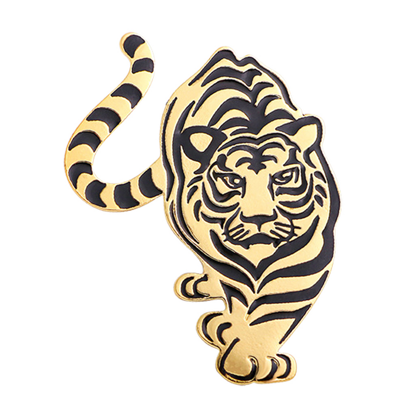 1 Pc spilla tigre ciondolo animali Design spilla spilla a forma di tigre per abito