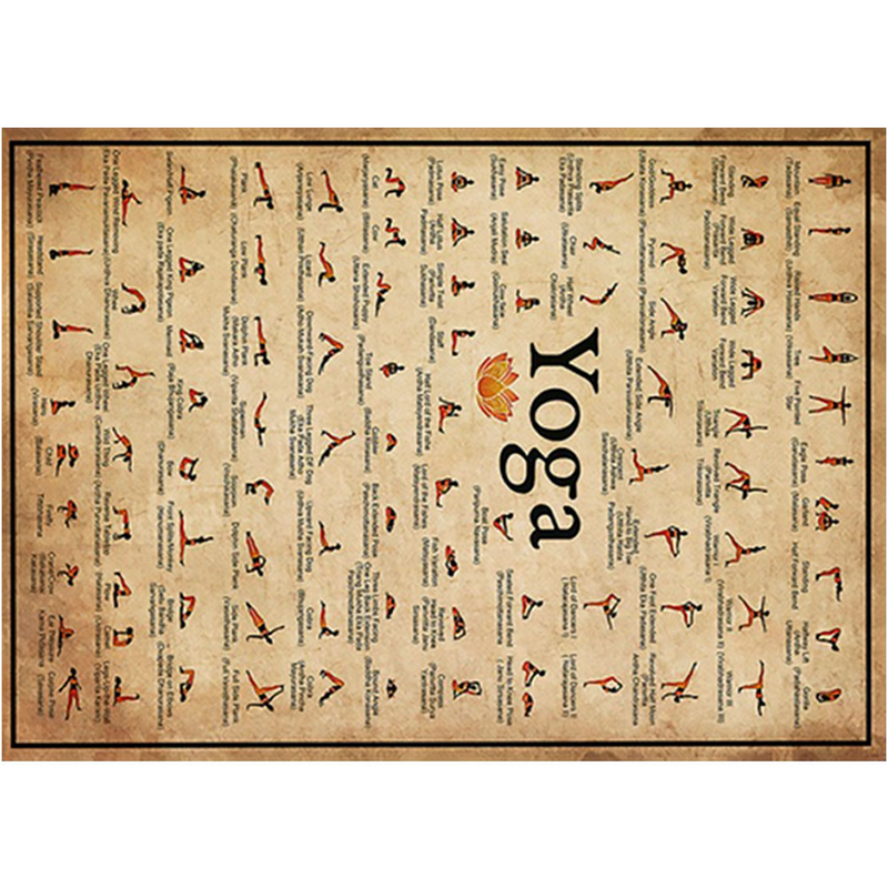 Yoga Poster Wall Accessory Canvas Picture Decor Crafted Decorative Wear-resistant Replaceable