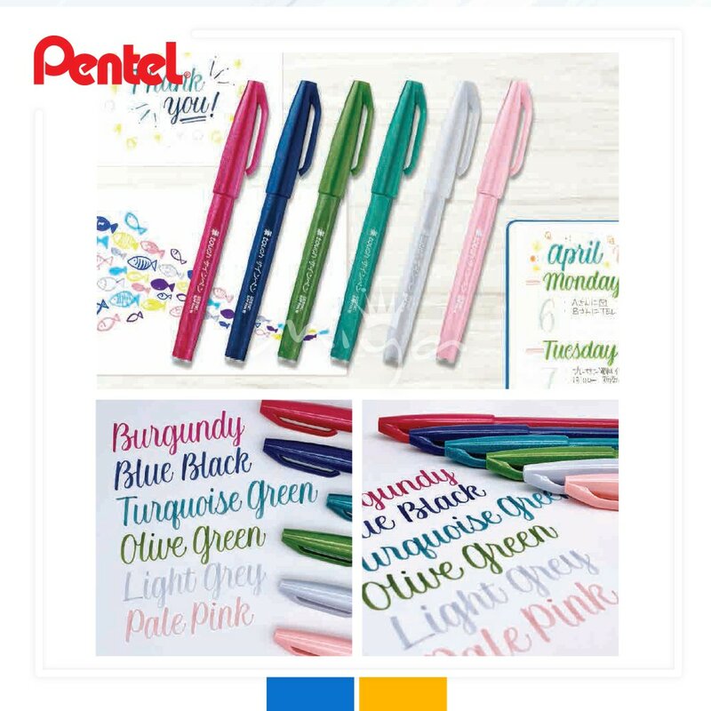 Pentel SES15C Fude – stylo à brosse tactile, nouvelle couleur