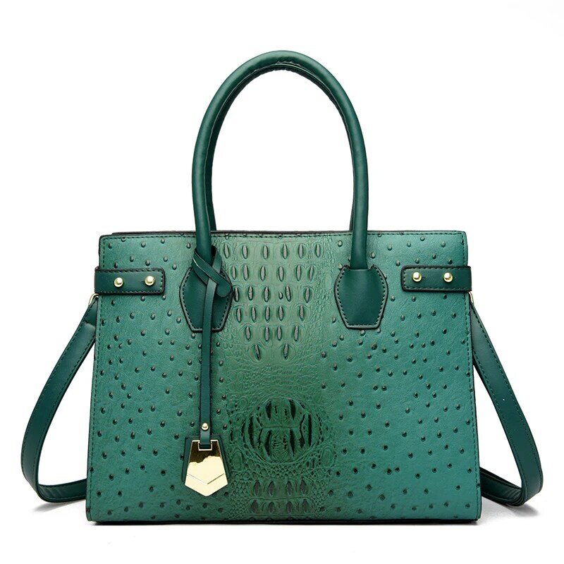 New Casual Tote Fashion Top-handle Bags for Women Brand Designer Ladies Crocodile Leather Handbags Female Crossbody Hand Bags
