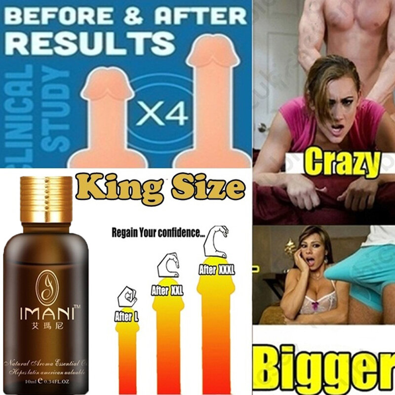 Aceite Esencial de alta calidad para hombre, aceite esencial que aumenta el crecimiento y espesa, mejora la función Sexual, aceite para agrandar el pene