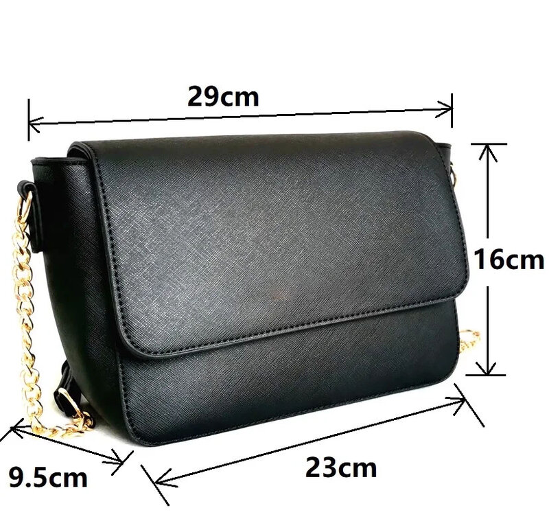 Роскошная Брендовая женская черная сумка через плечо 2022, модная дизайнерская Высококачественная классическая кожаная сумка через плечо с ...