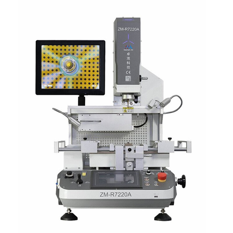 Zhuomao bga retrabalho máquina 5300w ZM-R7220A estação de solda alinhamento óptico pcb reparação chip rebaling máquina