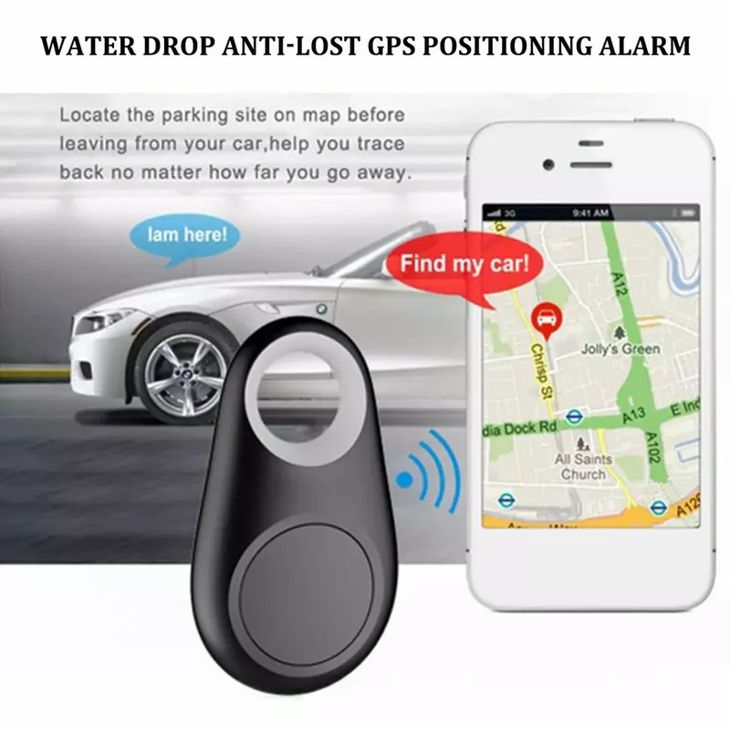 Pelacak GPS Mini Pintar Pencari Antihilang Pelacak ITag Alarm GPS Pencarian Lokasi Dompet Pemosisian Nirkabel Kunci Hewan Peliharaan 4.0