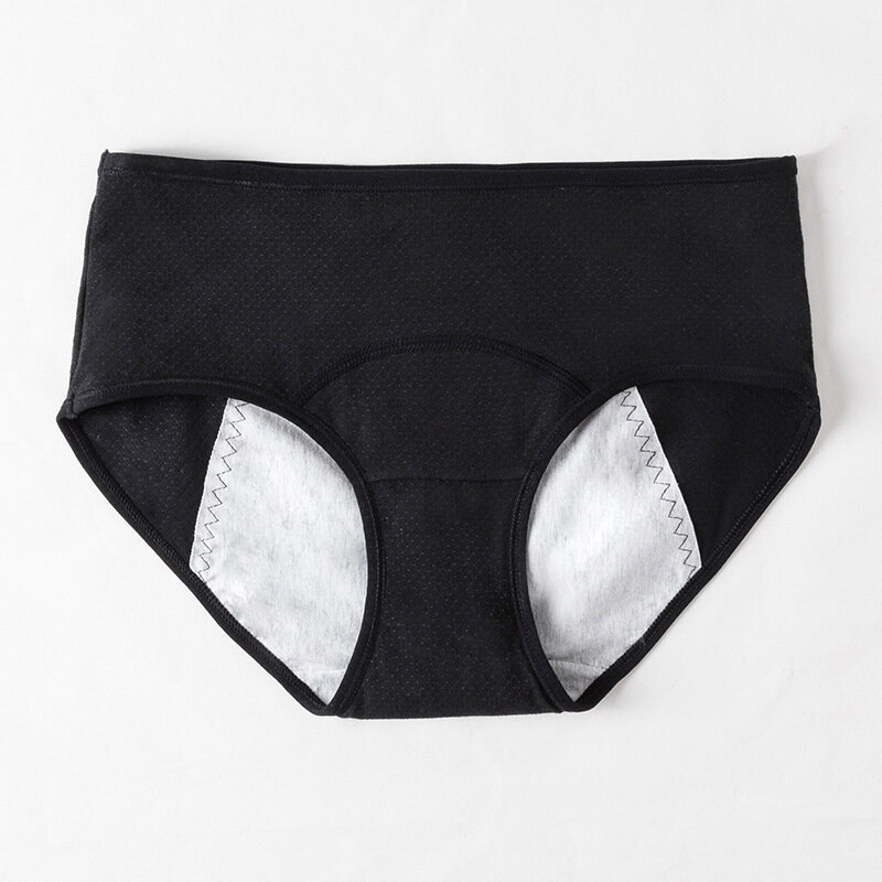 Culotte menstruelle étanche et confortable pour femmes, sous-vêtement physiologique, grande taille, anti-fuite