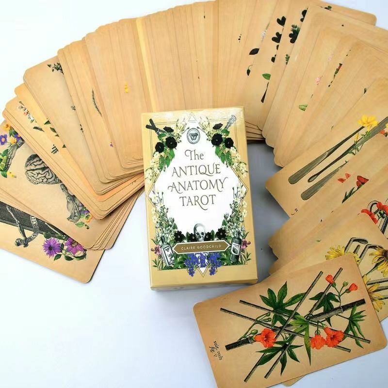 Juego de 78 cartas de Tarot de anatomía antigua, juego de mesa de regalo, oráculo y adivinación