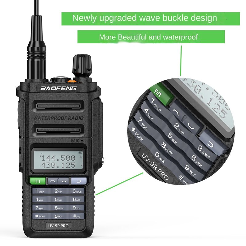 Baofeng Uv9r Pro Interphone impermeabile Marine VHF Uv-9r Plus versione aggiornata