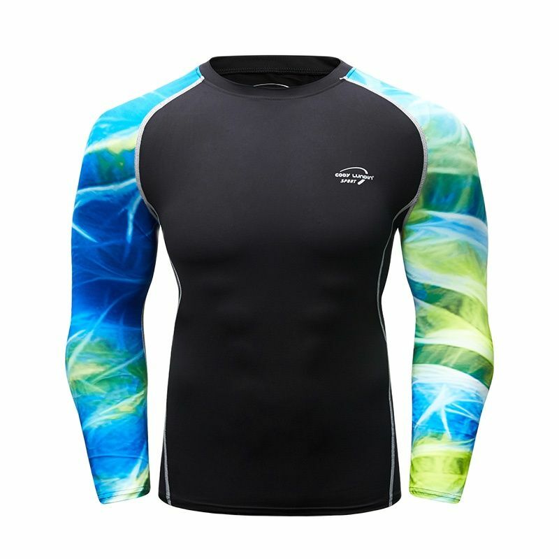 Cody Lundin Großhandel Outdoor Yoga Fitness Übung Kleidung Super Elasstic Runde Kragen Männer Langarm T Shirt