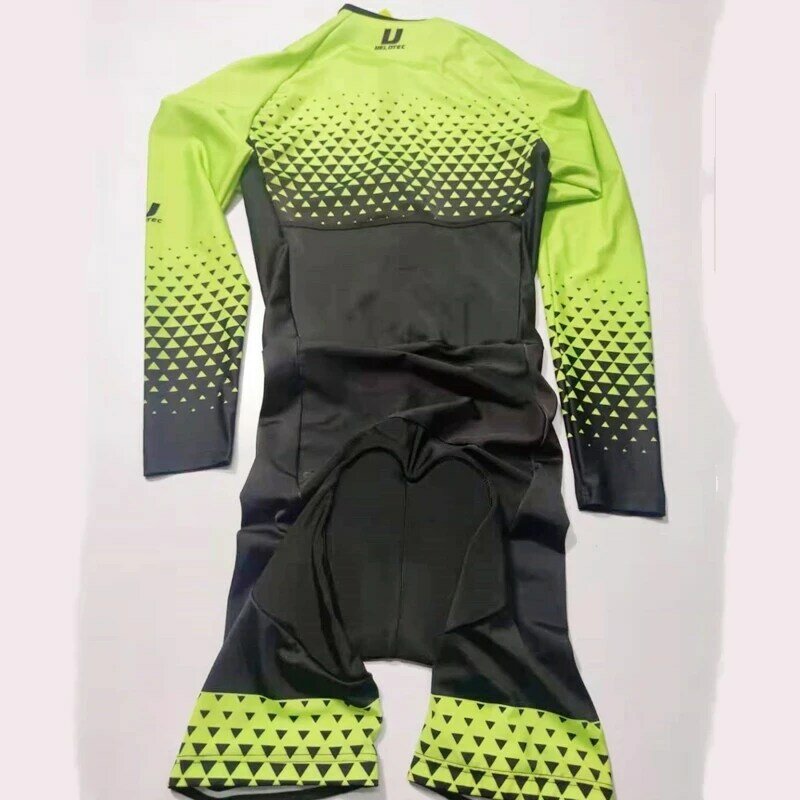 Triathlon ciclismo masculino verão 2021 equipe velotec novo longo mangas compridas collants equitação mtb correndo natação competição vestido terno