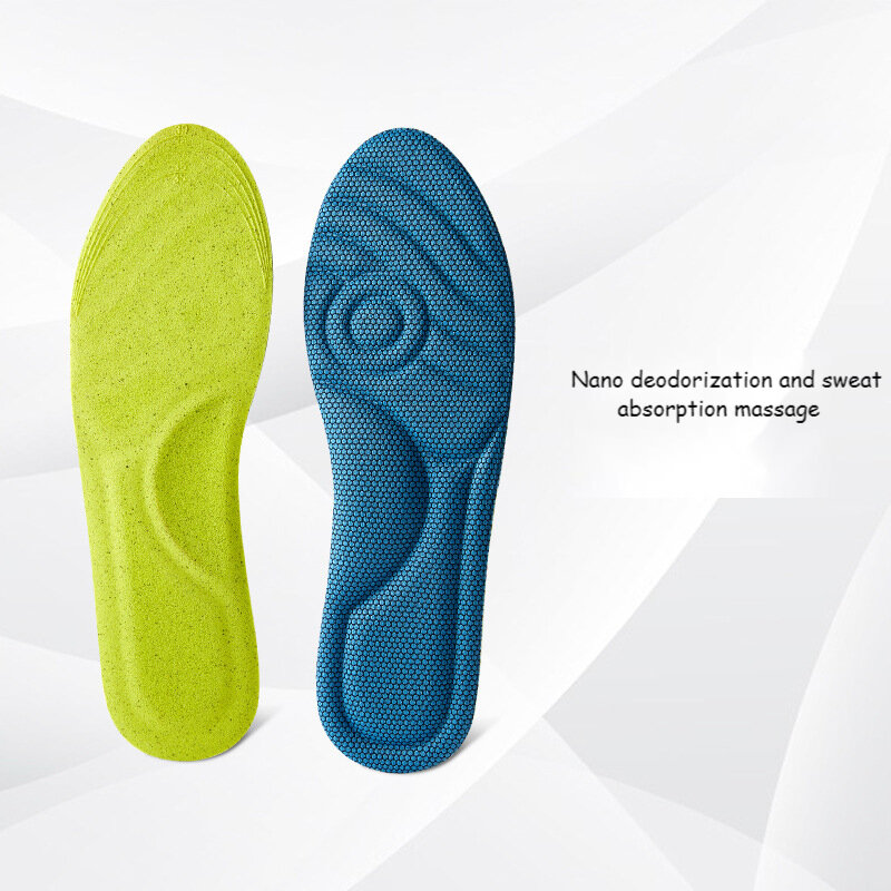 Arch Support Insoles Men Women Fashion Massage Insole Anti-slip Shoes Cushion Pads Memory Foam Insoles Solid
