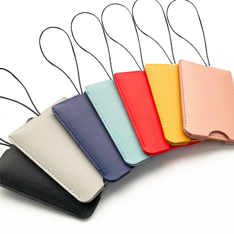 Etiqueta de equipaje de doble capa de cuero Pu cinturón multicolor etiqueta de equipaje extraíble oculta con tarjeta de papel impresa etiqueta de equipaje