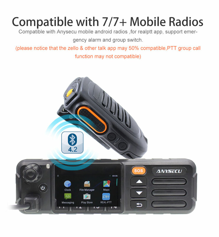 Clip trasero Original para micrófono de mano Bluetooth B01/B02, repuesto de Clip trasero para accesorios de walkie-talkie Zello/RealPTT