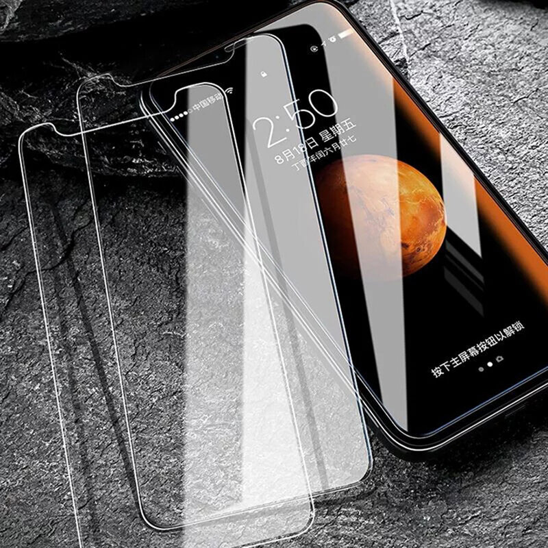 3 Buah Kaca Tempered untuk Iphone 12 11 Pro Max X XS XR 7 8 6S Plus Kaca Pelindung Layar Pada Iphone 12 Mini 11 Pro Max Glass