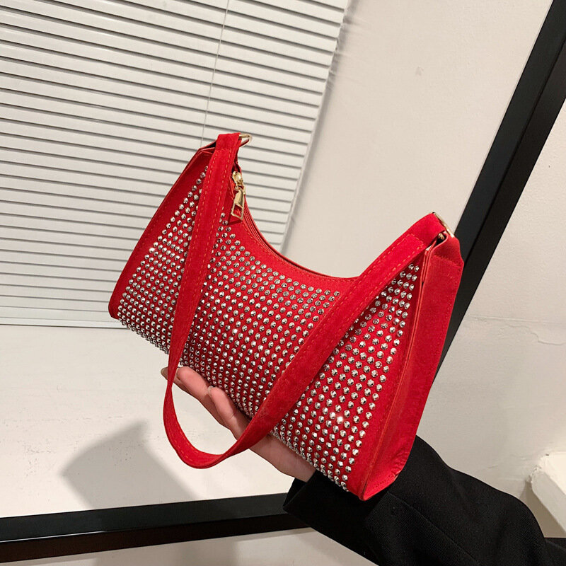 Borsa da donna in pelle PU 2022 Dot Design Underarm borse a tracolla singole per donna Casual Ladies Strap Shopper Handbags Purse