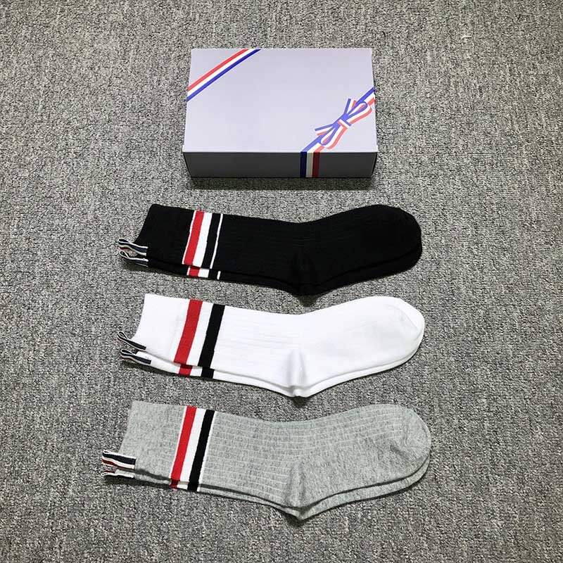 Tb thom meias masculinas 3 pacote casual algodão vestido tripulação meias para homens conforto diário controle de odor casual bezerro longo meias de luxo
