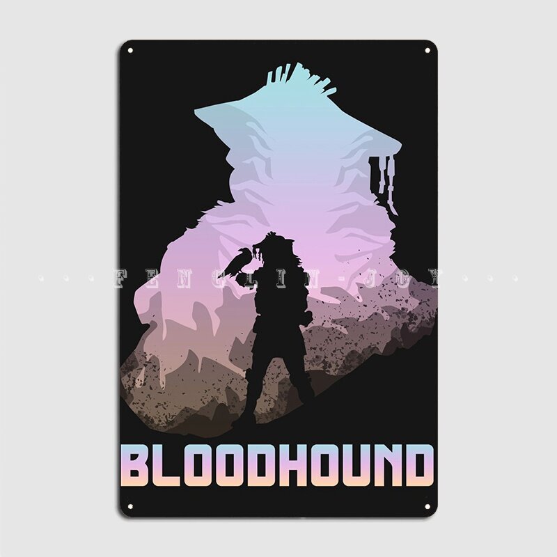 Bloodhound-cartel de Metal Retro para decoración de pared, cartel de hojalata para Pub