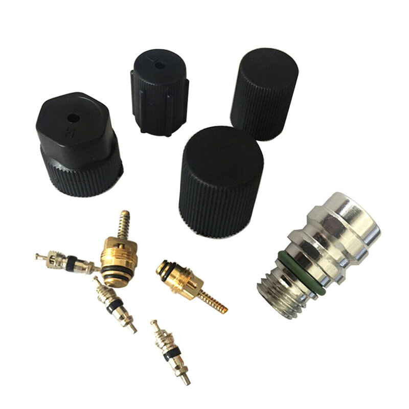 R134a ar condicionado do carro auto válvula núcleo a/c sistema tampas de serviço removedor kit acessórios do carro