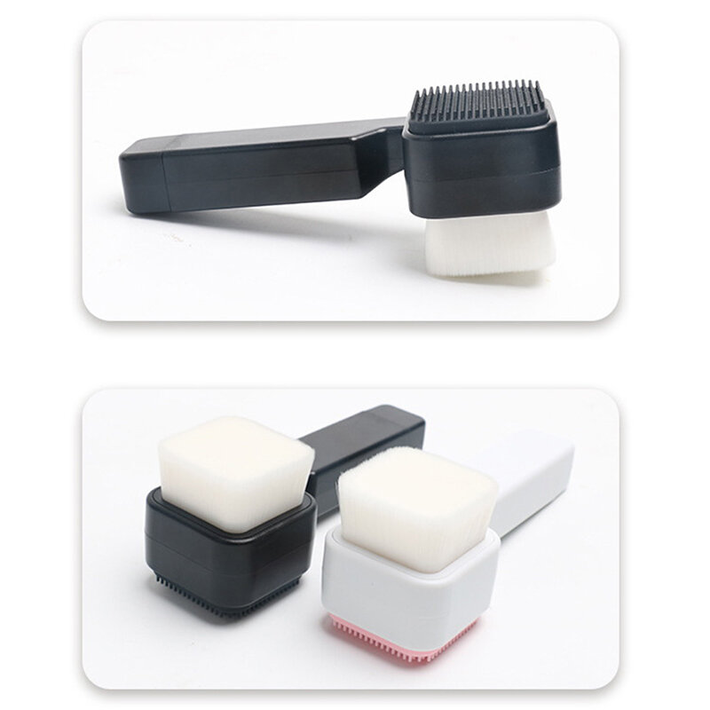 2 w 1 dwustronnie silikonowa skóra narzędzia do pielęgnacji urządzenie do czyszczenia twarzy szczotka do czyszczenia twarzy wibracje masaż twarzy makijaż do usuwania zaskórników