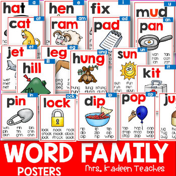 Posters fonics o pacote ensino à distância-crianças aprendendo inglês flashcards palavras família vogais longas pdf arquivo eletrônico