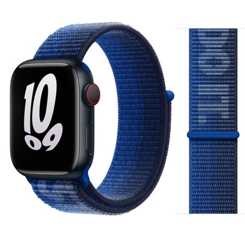 Nylon loop sport Strap for Apple watch series 8 7 6 5 4 SE 44mm 40mm 45mm 41mm 42mm correa bracelet Apple watch ultra band 49mm