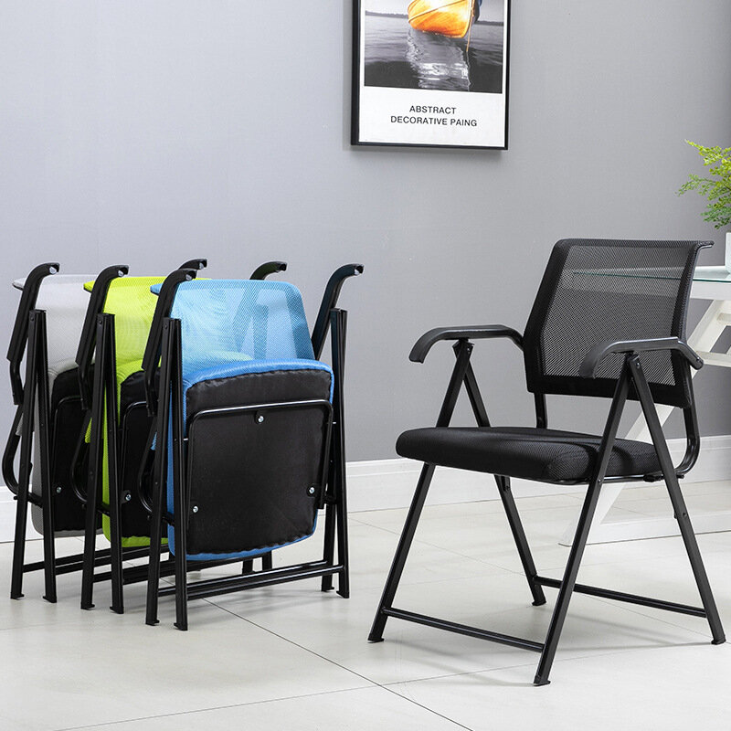 Складной стул, стул со спинкой, компьютерное кресло для офиса и дома, простой обеденный стул для Маджонга, портативный стул для общежития, ст...