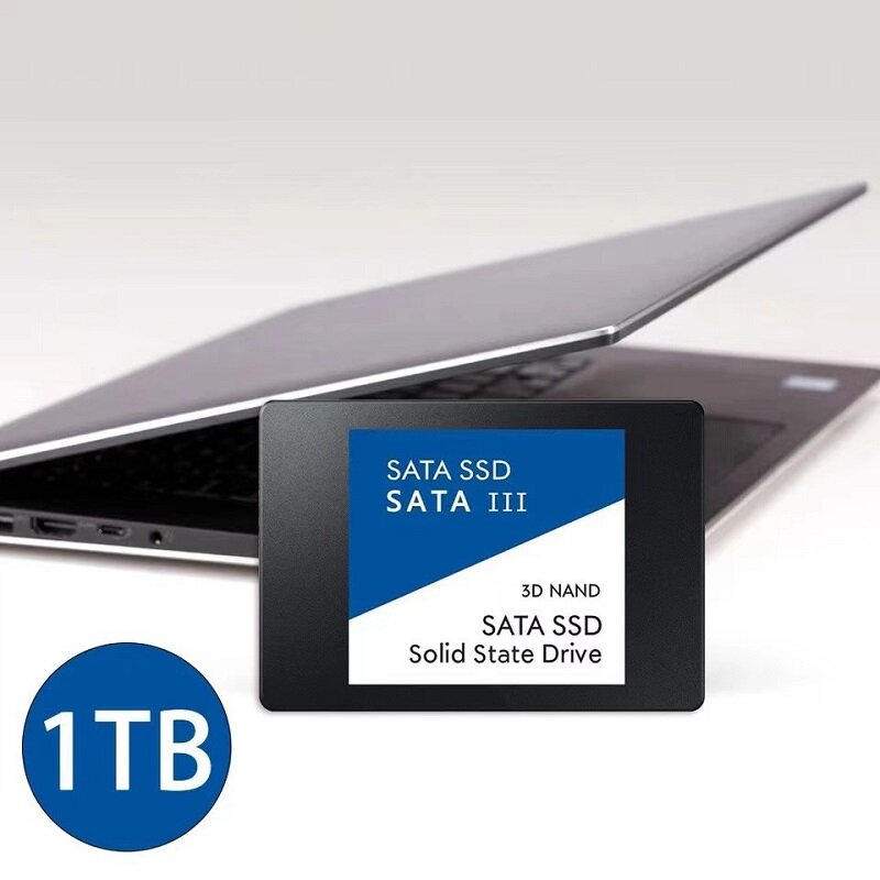 SSD 1TB Hard Drive Disk Sata3 2.5 Inci Ssd TLC 500 MB/s Internal Solid State Drive untuk Laptop dan Desktop