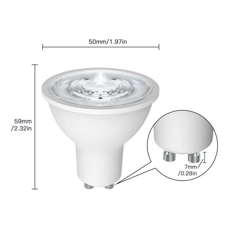 Tuya ZigBee GU10 Smart LED Bulbs RGB C+W White 4.7W Dimmable Lamps Smart Life APP  Control Light Bulbs Work with Alexa/Google