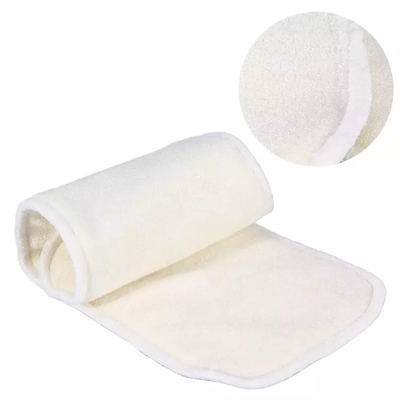 Couche-culotte réutilisable en tissu de Fiber de bambou lavable pour adulte, 4 couches Super absorbantes, 1 pièce