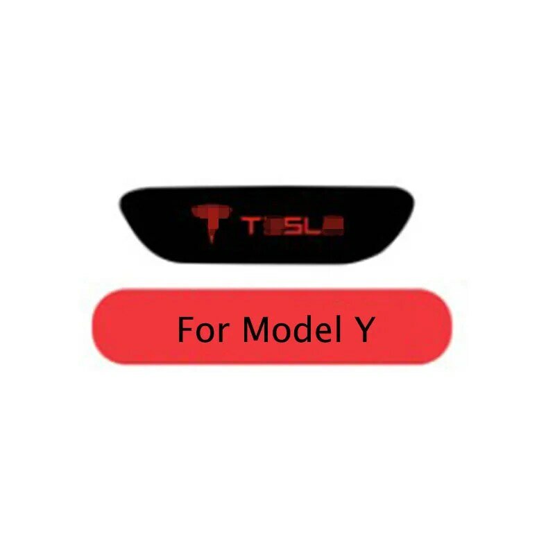 Untuk Tesla Model 3/Y Stiker Lampu Rem Mobil Akrilik Tempel Lampu Rem Posisi Tinggi Aksesori Otomatis Stiker Dekorasi Mobil