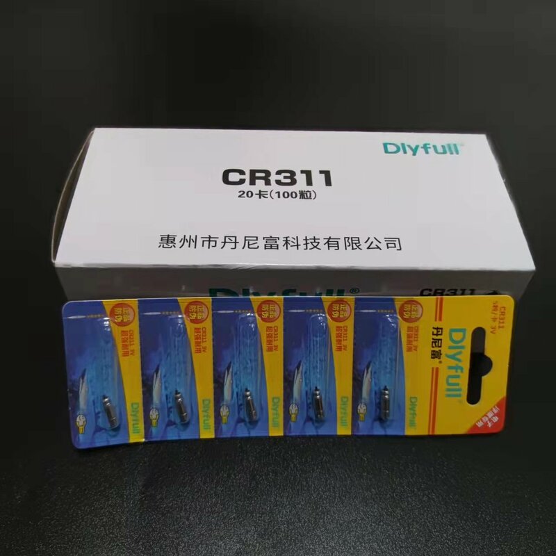 100 개/몫 CR311 BR311 낚시 플로트 배터리 라이트 스틱 배터리 리튬 핀 셀 플로트 액세서리 J356