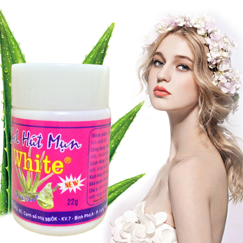 Neue Weiß Aloe Vera Gel Reinigen Nase Streifen Zu Entfernen Mitesser Schrumpfen Poren Reinigung Lotion Akne Nase Paste 22g