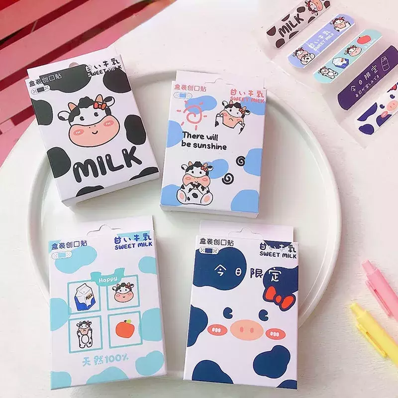 20pcs/box Cartoon Skin Patch Random Type Adhesive Bandage Waterproof Breathable Band Aid for Kids Wound Dressing Patches Tape