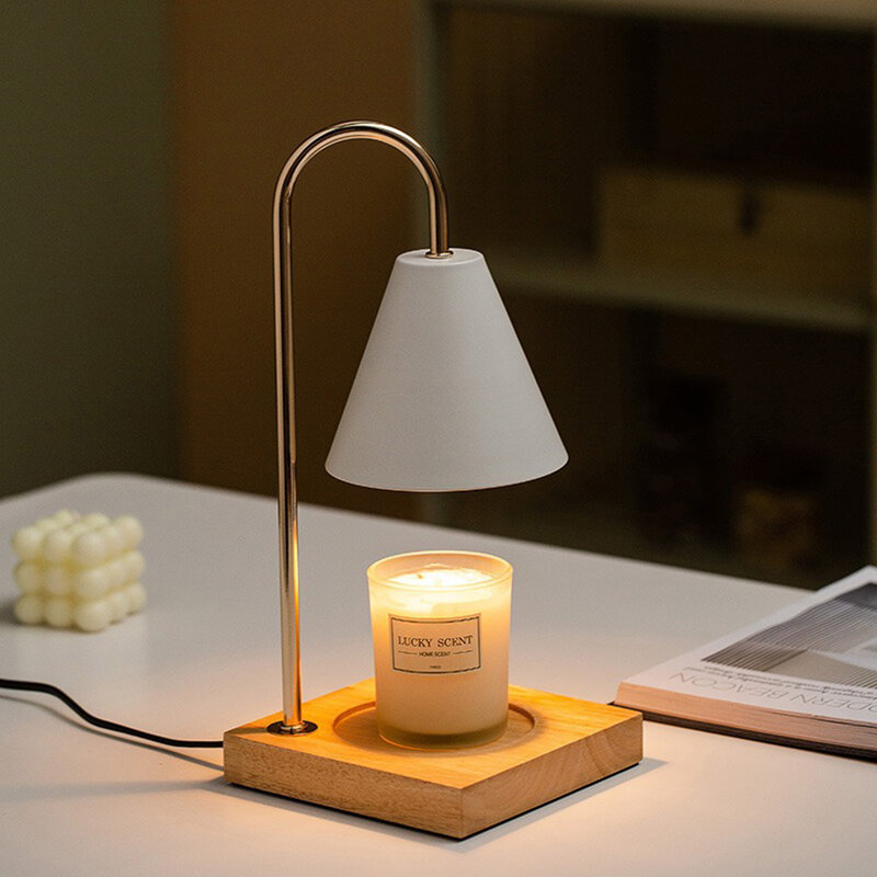 Elektrische Kerze Wärmer Lampe Schmelzen Wachs Duft Brenner Aromatherapie Tisch Leuchtet Einstellbar Schalter Tisch Lampe US/EU Stecker