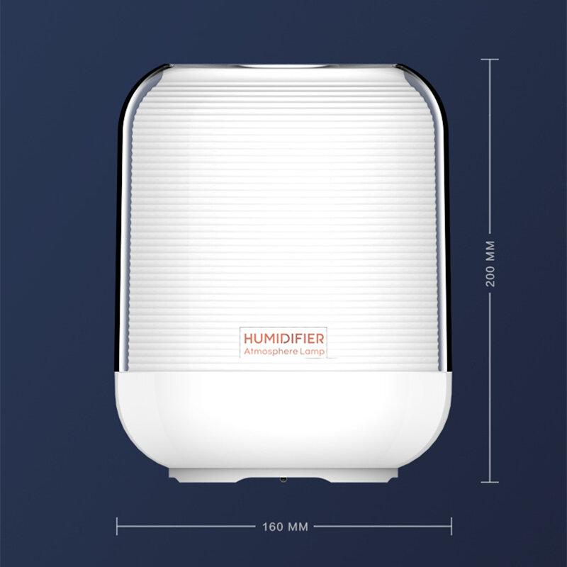 3000Ml Pelembap Udara Nosel Ganda Penyebar Pembuat Kabut Aromaterapi USB dengan Lampu Malam LED Hangat Kabut Berat Pelembap Besar Rumah