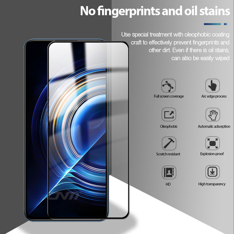 Pelindung Layar Kaca Antigores untuk Xiaomi Redmi K40 K50 Pro Edisi Gaming Film Pelindung Tahan Gores Cakupan Penuh