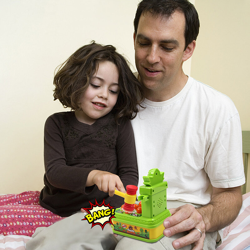Mini dzieci whac-a-mole zabawka z miękkim młotkiem dźwięk światła elektroniczny gra arkade wczesna edukacja interaktywny prezent
