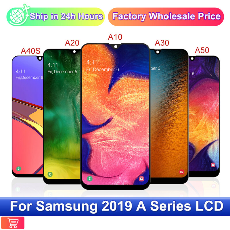 Für SAMSUNG GALAXY A10 A105 A20 A205 A20S A207 A30 A305 A30S A307 A50 A505 A70 A705F LCD Display Touch screen Digitizer Montage