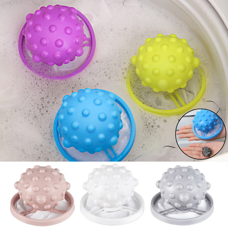 Reusable Hair Lint Catcher Removal Nets Bag Washing Machine Filter Collector Washing Protector Cleaning Laundry Ball Accessories