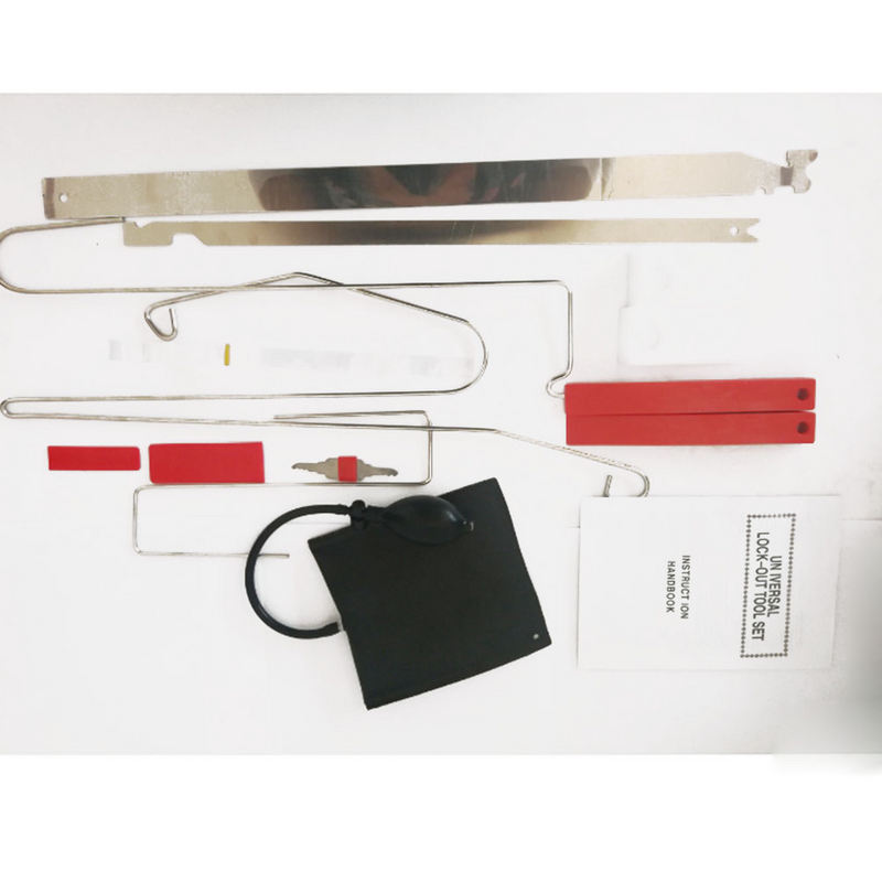 12 Pcs Slim Jim Kit Kit Kit Kit di riparazione del motore per aprire le porte auto bloccate Set di espansori per porte auto con cuneo d'aria