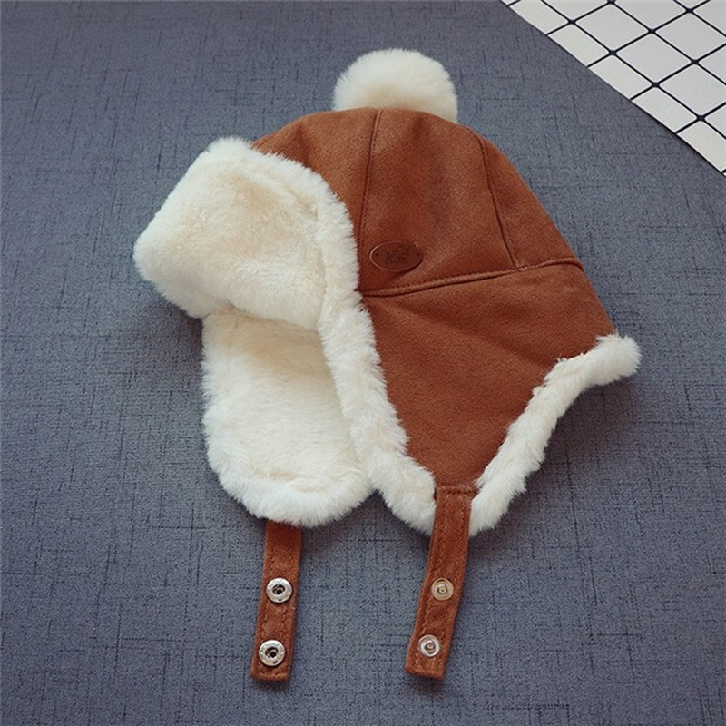 겨울용 따뜻한 봉제 면 모자, 야외 레이펑 모자, 비니 선물 모자, 2-3 세 남아 여아, 어린이 귀 플랩 머프, 신제품