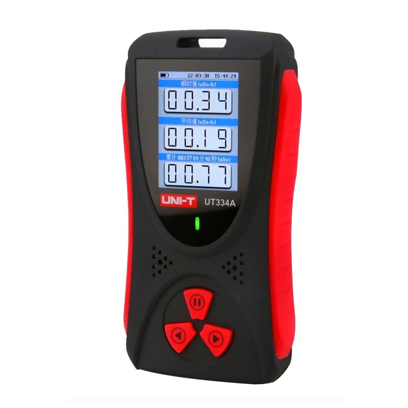 UNI-T Radiation Detector UT334A Electromagnetic Geiger Counter X β γ Ray Electric Field rTester Excessive Radiation Alarm Meter