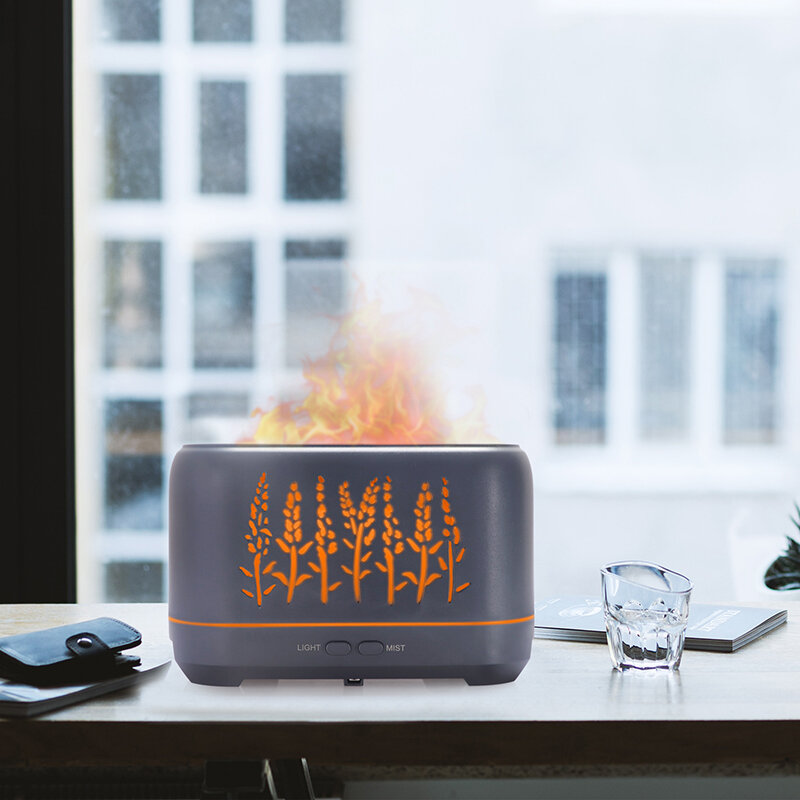 2022 диффузор эфирного масла имитация пламени USB Ультразвуковой увлажнитель воздуха для дома и офиса диффузор для ароматерапии