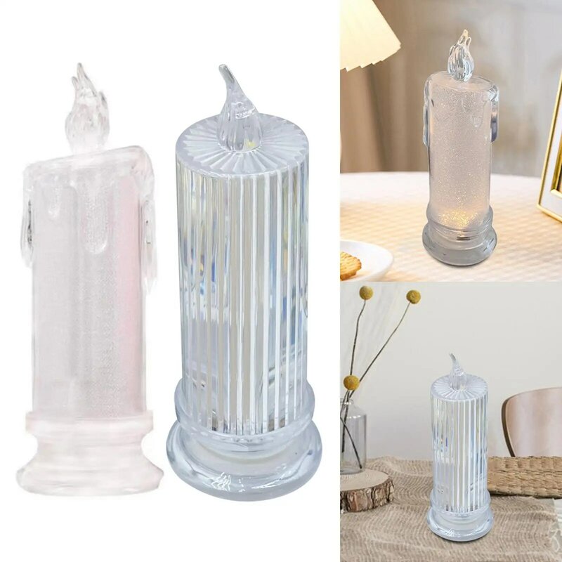 LED Electronic Night Light Romantic Creative Flameless Decorative Lamp for