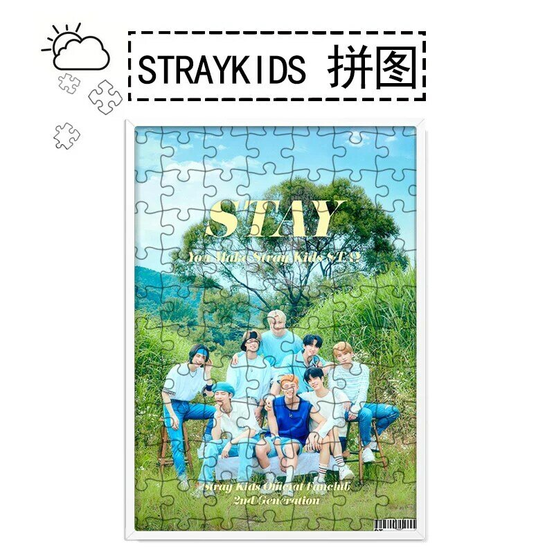 Puzzle KPOP straykids deuxième édition, Concept Photo FelixHAN, cadre Photo gratuit, 120 pièces, cadeau