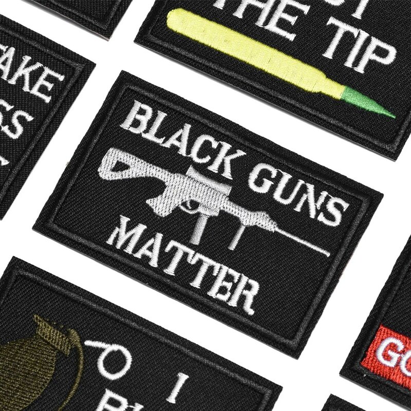 Tactische Moraal Slogans Militaire Badge Labels Strijken Geborduurde Stickers Op Hoed Rugzak Ijzer Patches Kleding Decor