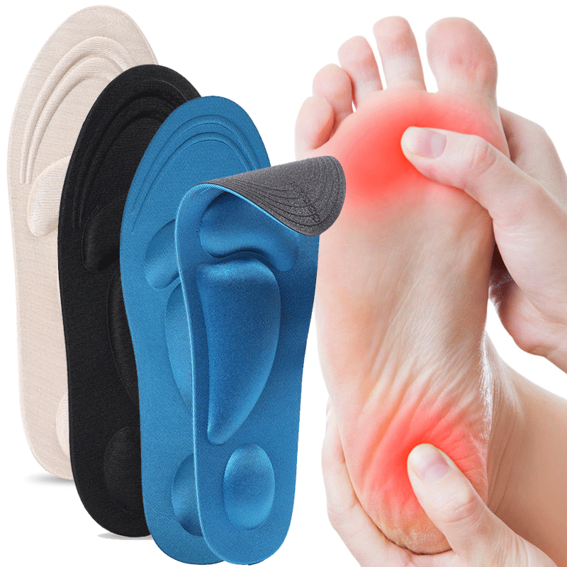Women Pad For Shoes Memory Men Insoles 1pair Orthopedic Support Flat Feet Arch Sports Plantar Foam Fasciitis Massage Massage