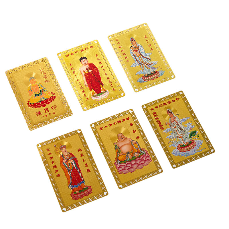 1 قطعة جمع البوذية التبتية رائعة النحاس بطاقة تميمة Thangka ثروة بطاقات بوذا آمنة حسن الحظ بطاقة هدية 8*5 سنتيمتر